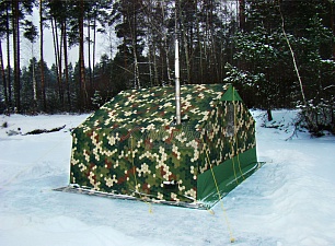 Армейская отапливаемая палатка Роснар Р-34 для комфортного проживания