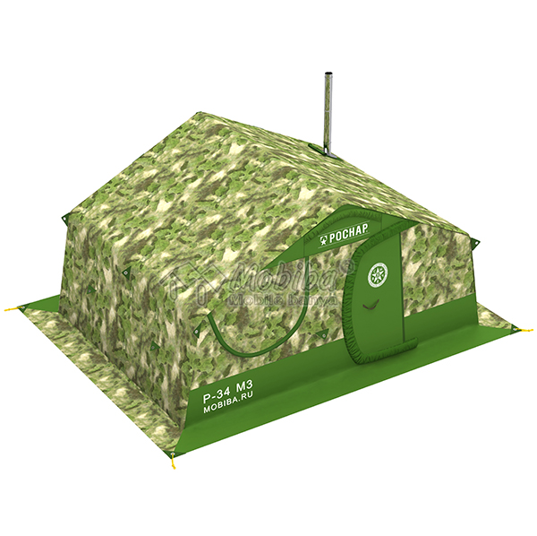 Армейская палатка Роснар Р-34 М3, картинка, фото, фотография, видео от Мобиба