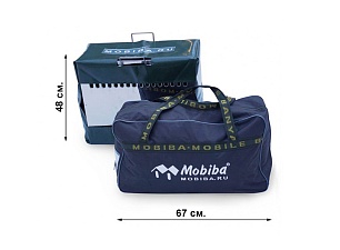 Транспортные размеры мобильной бани МОБИБА МБ-10 АКВАРИУМ 2 и печи Медиана-5