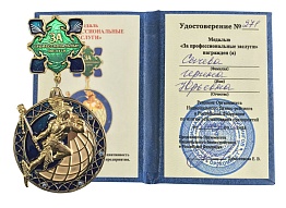 Медаль «За Профессиональные Заслуги» Сычева И.Ю. - 2016 год.