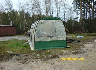 Тыльная сторона палатки МОБИБА МБ-104 М3 «Аквариум»