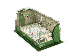 Всесезонная палатка Мобиба МБ-442 М3 в качестве жилой палатки