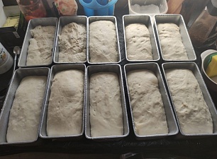 Будущий хлеб в формах для  «Роснар» ХБ-10